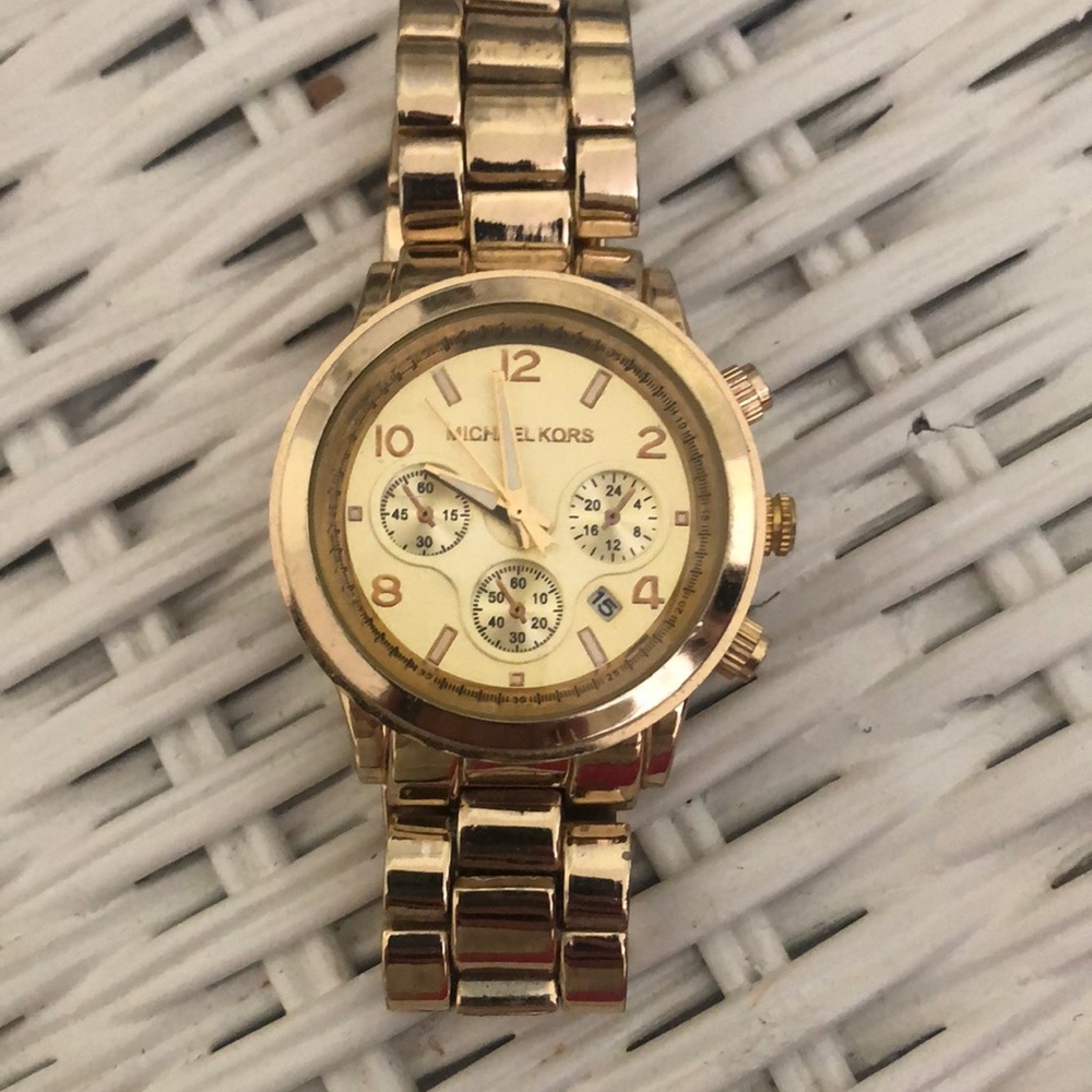 Michael Kors inspired gold watch